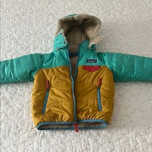 Patagonia Teal and Mustard Kids' Jacket